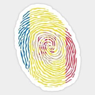 Andorra Fingerprint Sticker